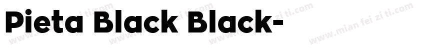 Pieta Black Black字体转换